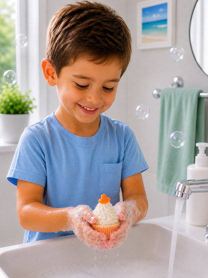 Small Cupcake Soap l Fruity l Orange
