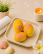 Speckled Egg Bath Bomb l Pineapple l Yellow