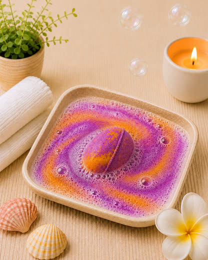 Speckled Egg Bath Bomb l Grape l Purple