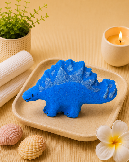 Stegosaurus Bath Bomb l Blueberry l Blue