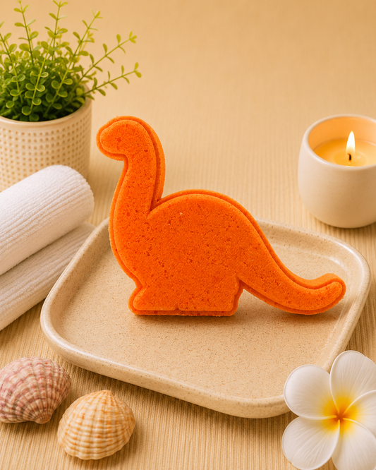 Brontosaurus Dino Bath Bomb l Fruity l Orange