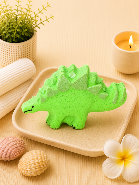Stegosaurus Bath Bomb l Citrus l Green