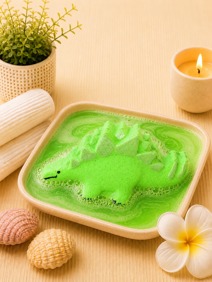 Stegosaurus Bath Bomb l Citrus l Green