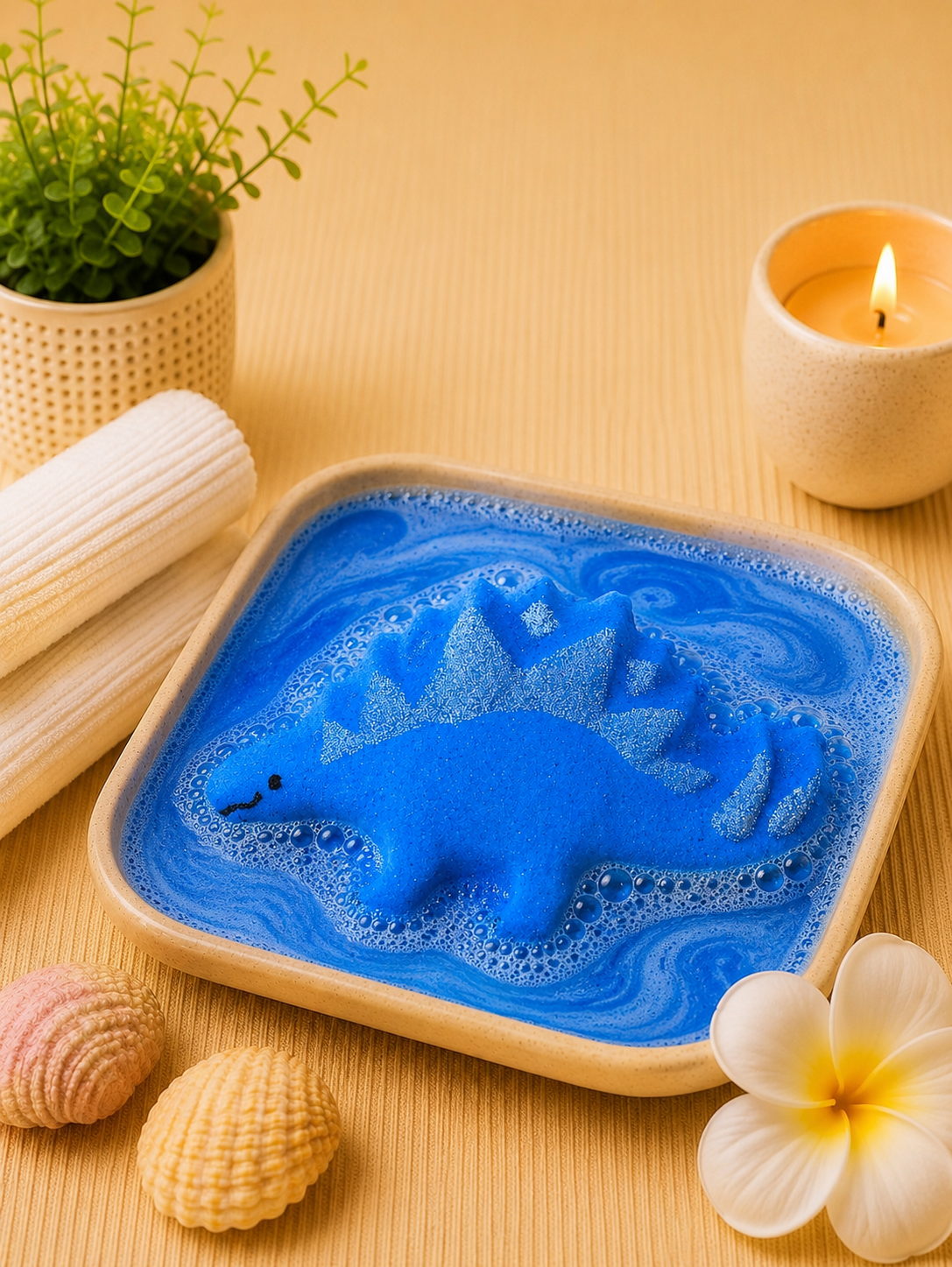 Stegosaurus Bath Bomb l Blueberry l Blue