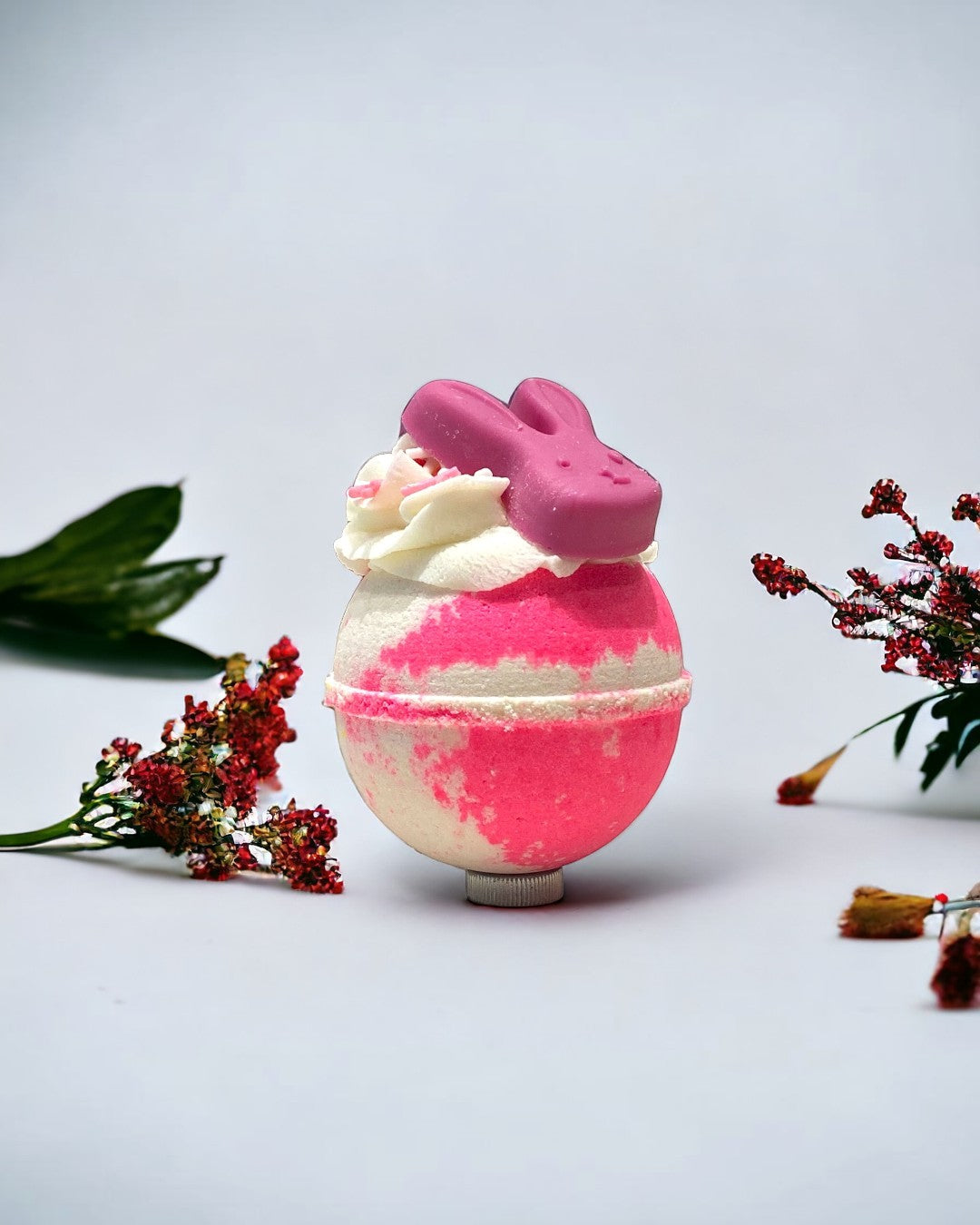 Bubbly Ball Bath Bomb - Pink & White | CL kids