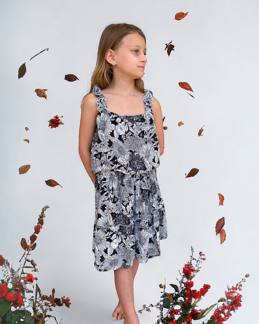 2 Piece Floral Skirt Set - Calla Lily Cosmetics + CL kids