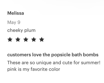 Popsicle Bath Bomb - Teal