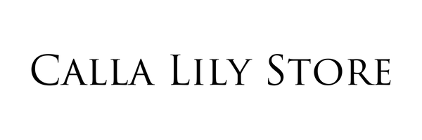 Text 'CALLA LILY STORE' in black on a white background