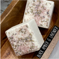 Square Goat Milk Bath Bomb - Black Amber and Lavender