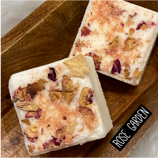 Square Goat Milk Bath Bomb - Rose Garden