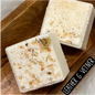 Square Goat Milk Bath Bomb - Leather and Vetiver