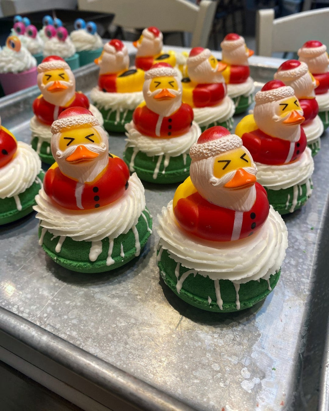 Santa Duckie Donut Bath Bomb
