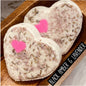 Heart Goat Milk Bath Bomb- Black Amber and Lavender