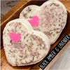 Heart Goat Milk Bath Bomb- Black Amber and Lavender