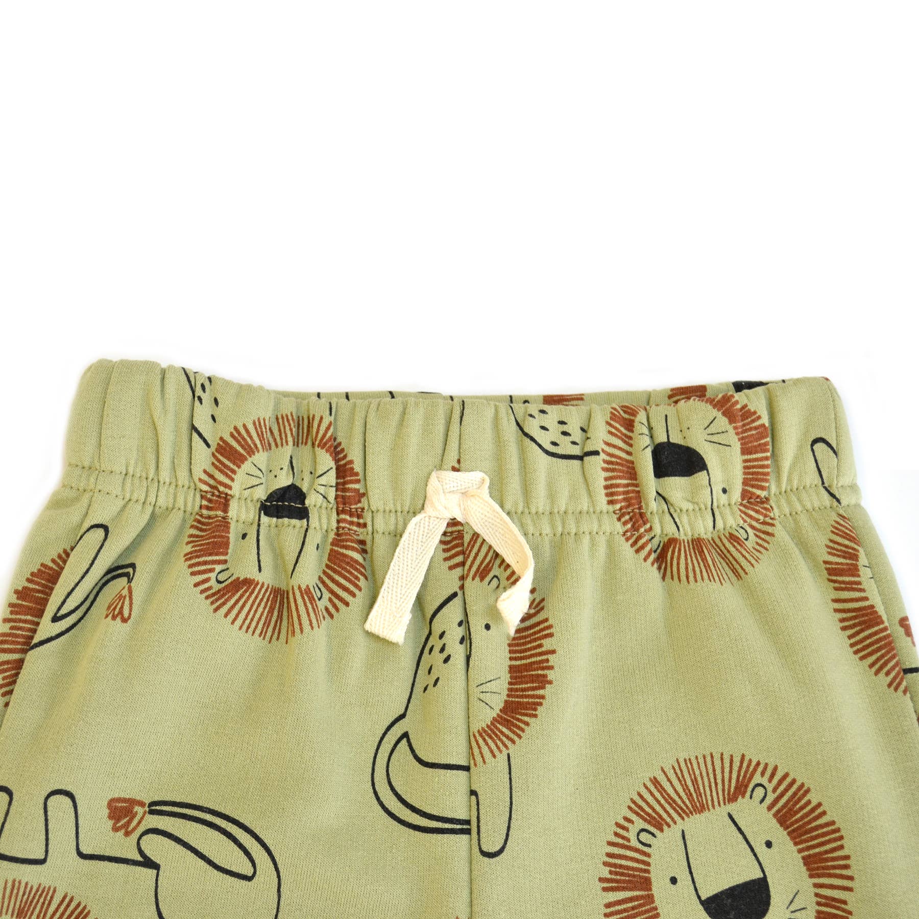 Skirt with lion pattern on a beige background