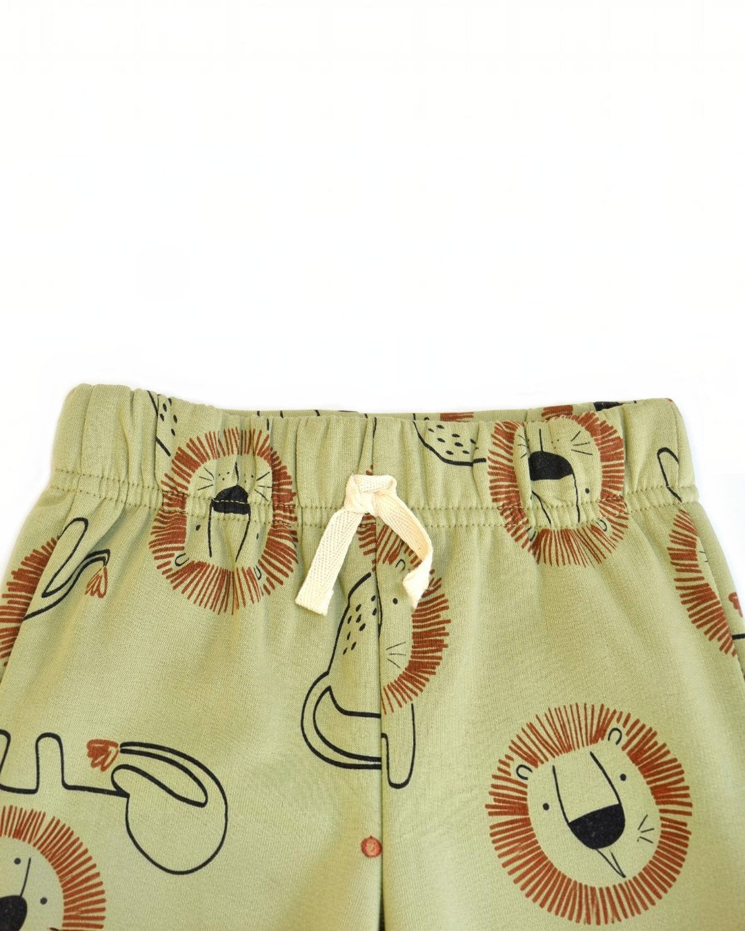 Skirt with lion pattern on a beige background