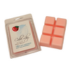 Calla Lily wax melts packaging with pink wax melts on a marble surface