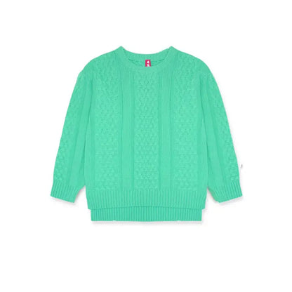 Tween Mint Knit Pullover Sweater