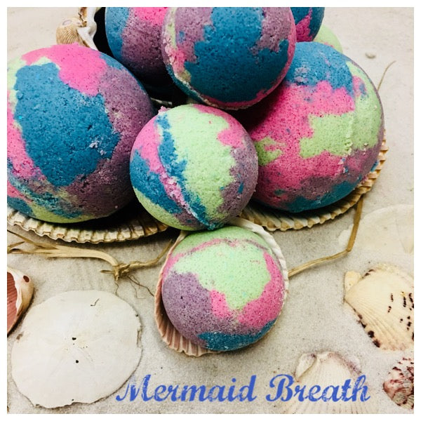 Mermaid Breath Bath Bomb - Calla Lily Cosmetics + CL kids
