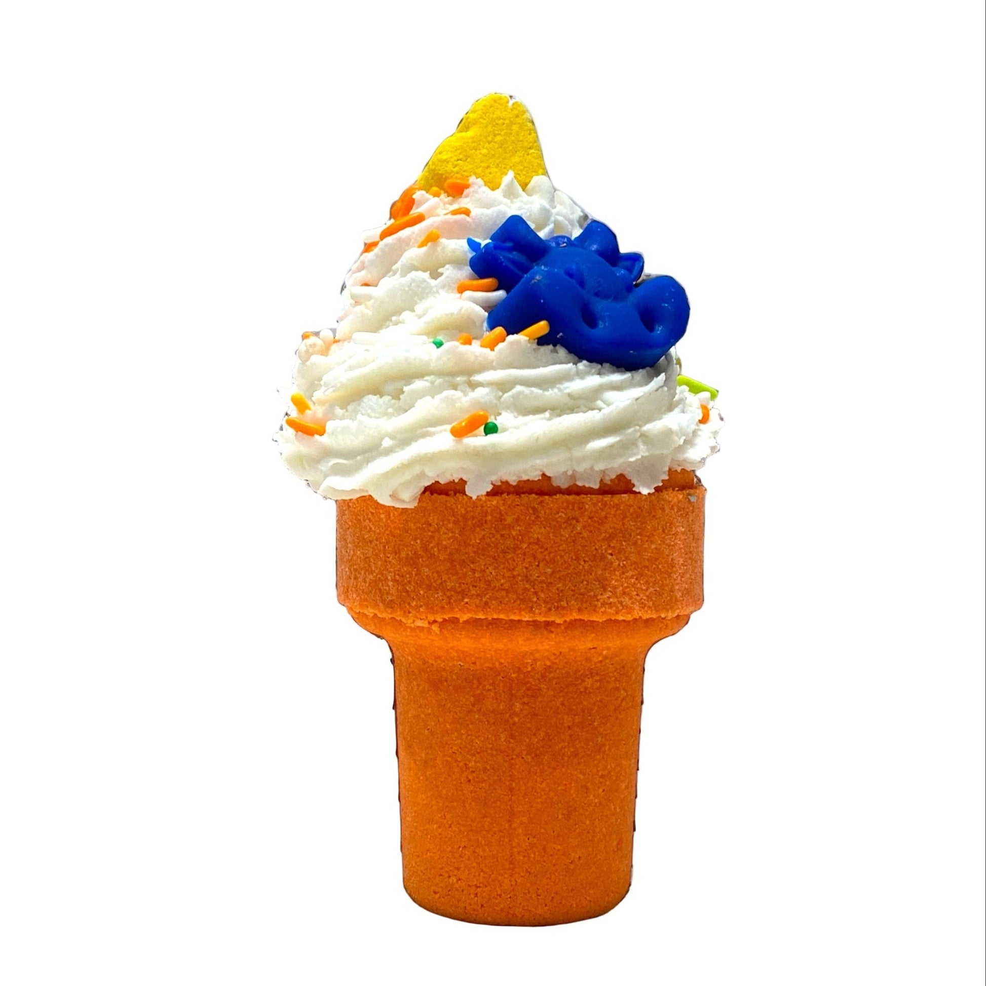 Ice Cream Cone Bath Bomb - Orange - Calla Lily Cosmetics + CL kids