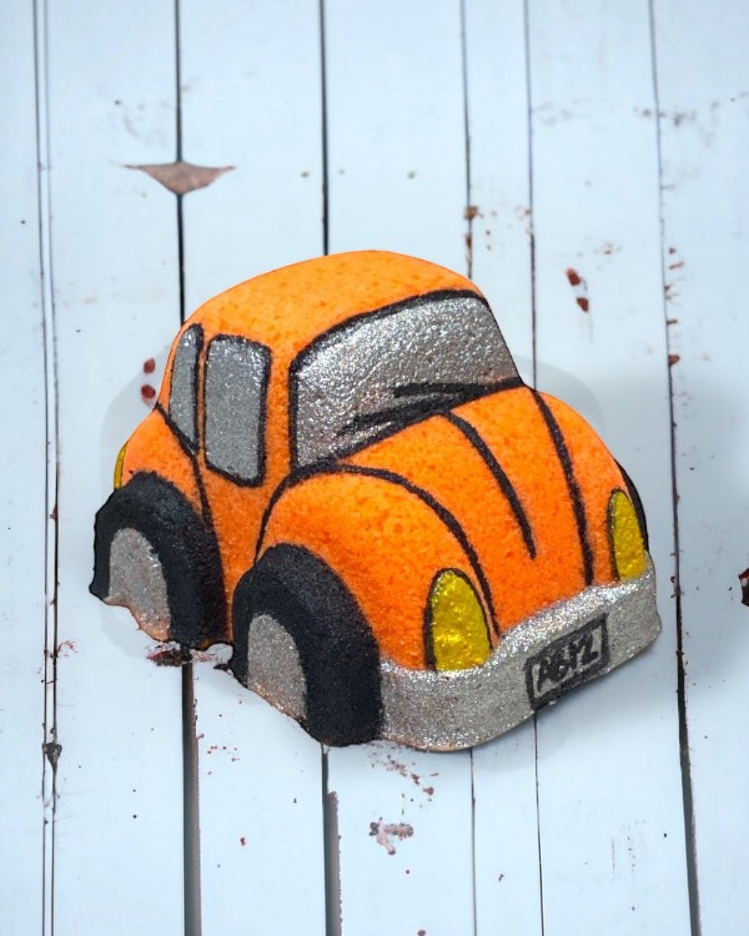 Volkswagen Bug Car Bath Bomb - Orange - Calla Lily Cosmetics + CL kids