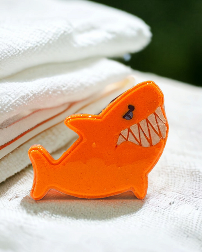 Shark Bath Bomb - Orange - Calla Lily Cosmetics + CL kids