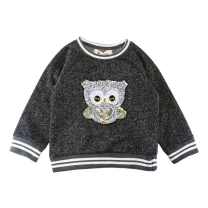 Sequin Owl Sweatshirt