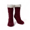 Britt's Slipper Socks - Burgundy - Calla Lily Cosmetics + CL kids