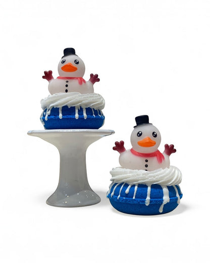 Snowman Duckie Donut Bath Bomb