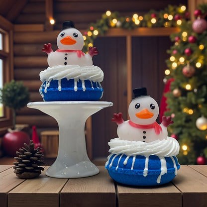 Snowman Duckie Donut Bath Bomb