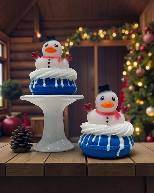 Snowman Duckie Donut Bath Bomb