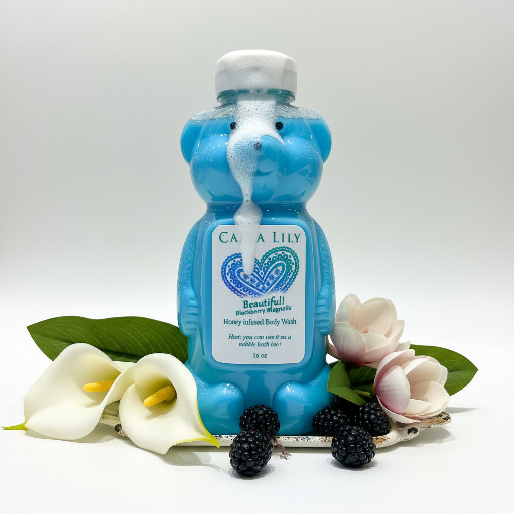 Honey Infused Body Wash - "Beautiful" Blackberry Magnolia