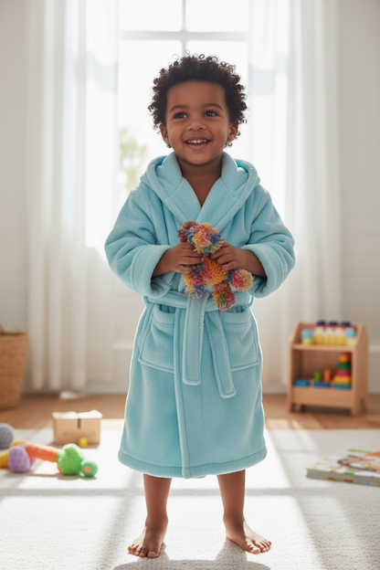 Blue Super Soft Toddler Robe