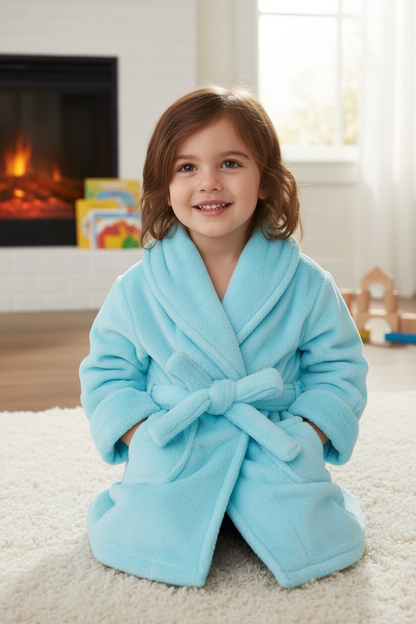 Blue Super Soft Toddler Robe
