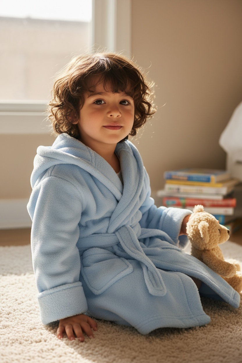 Lt. Blue Super Soft Toddler Robe