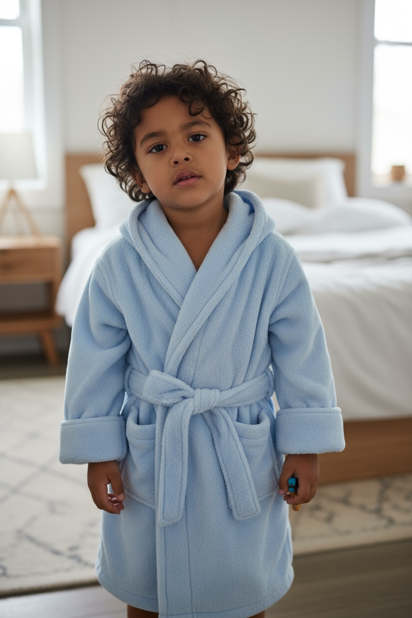 Lt. Blue Super Soft Toddler Robe