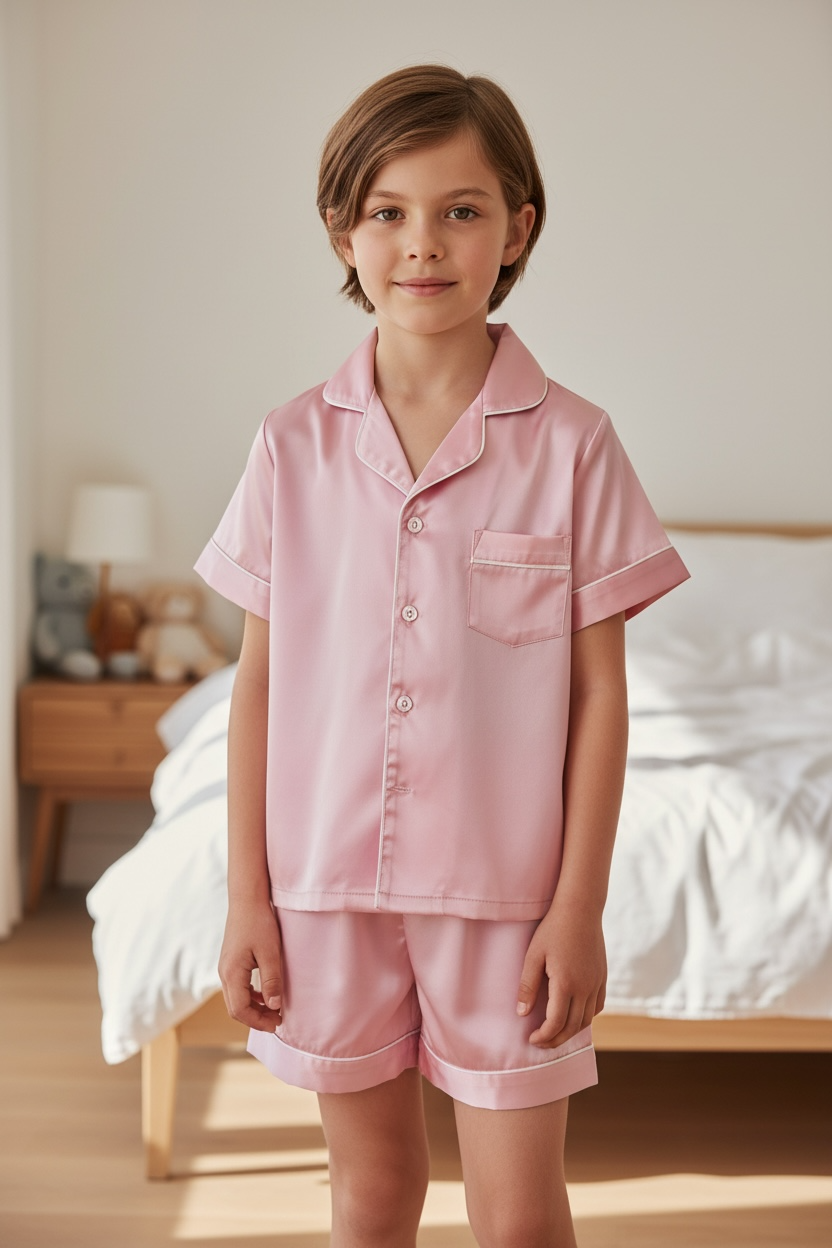Kid's Satin Pajama Set