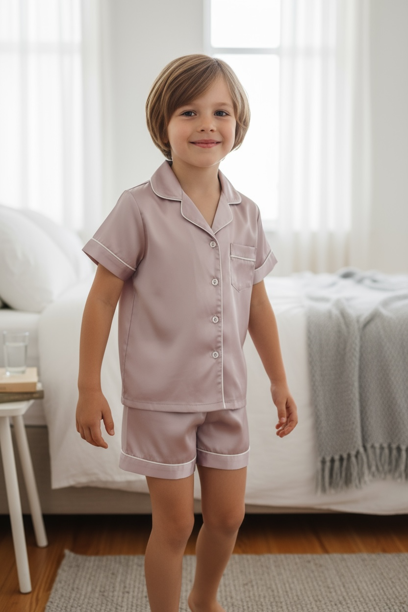 Kid's Satin Pajama Set