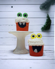 Calla Lily Cosmetics + CL kids monster bath bombs shaped like cupcakes with googly eyes and bubble bath icing