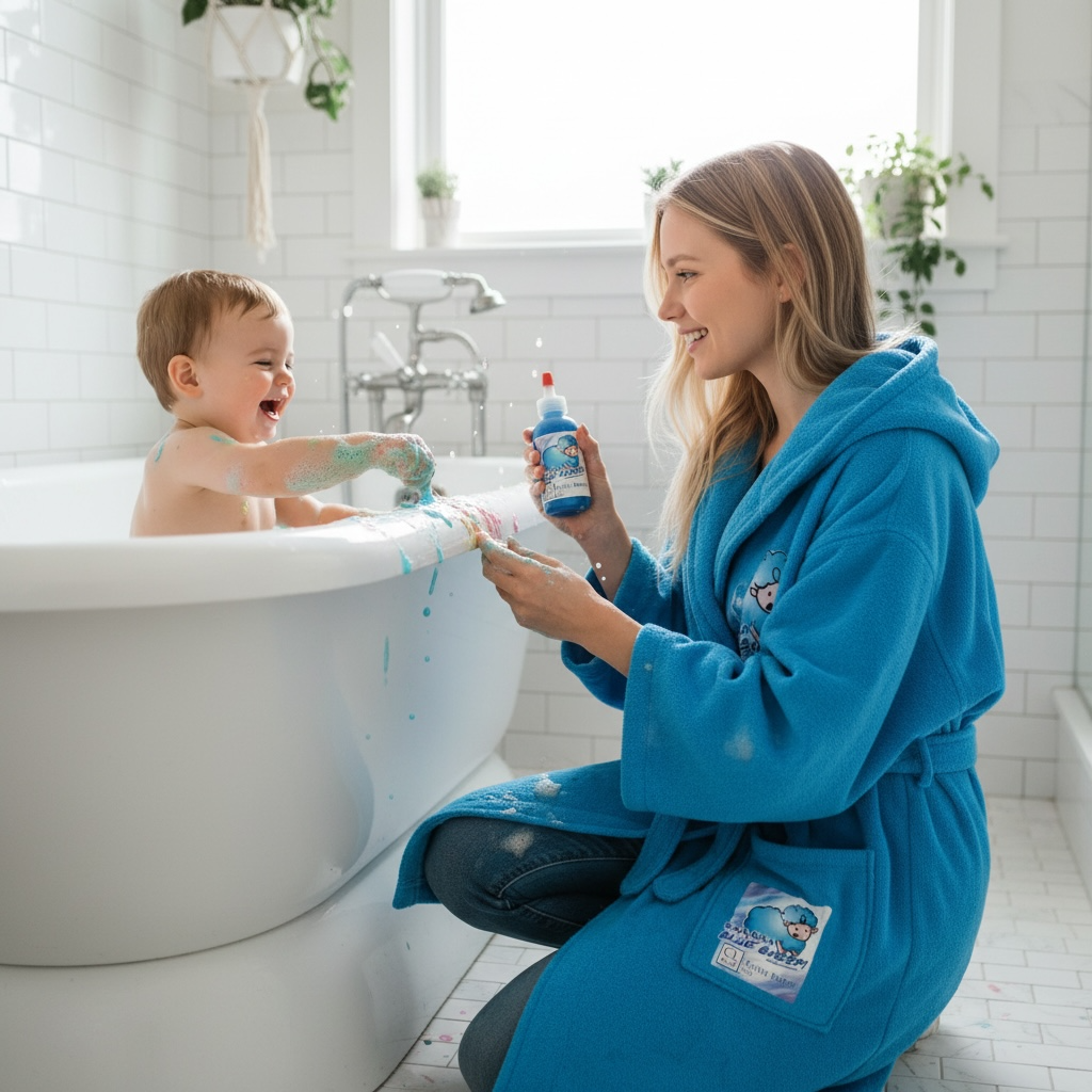 Blue Sheep Bath Paints