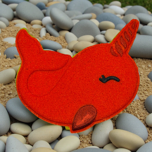Narwhal Bath Bomb - Red/Orange