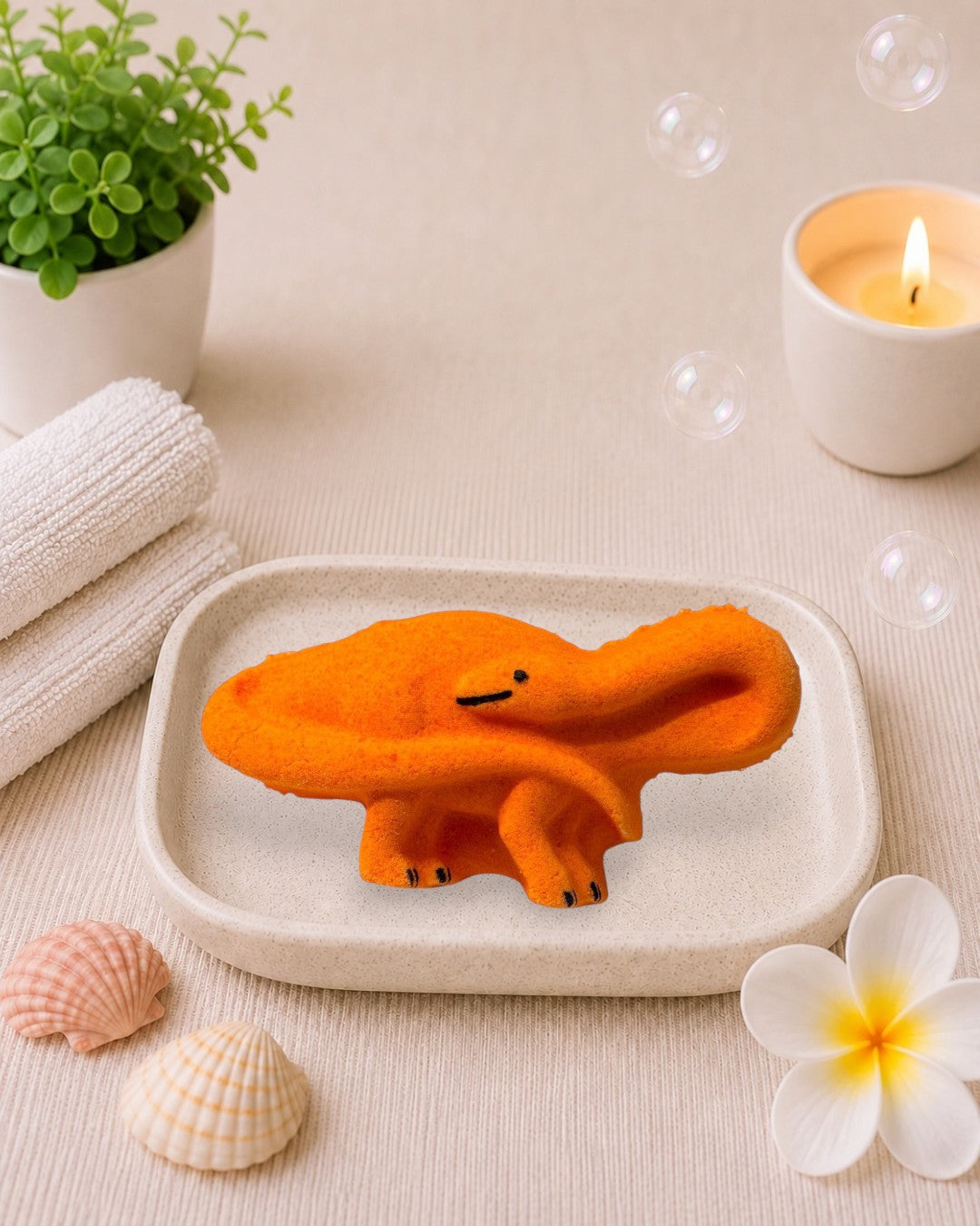 Med. Brontosaurus Bath Bomb - Orange