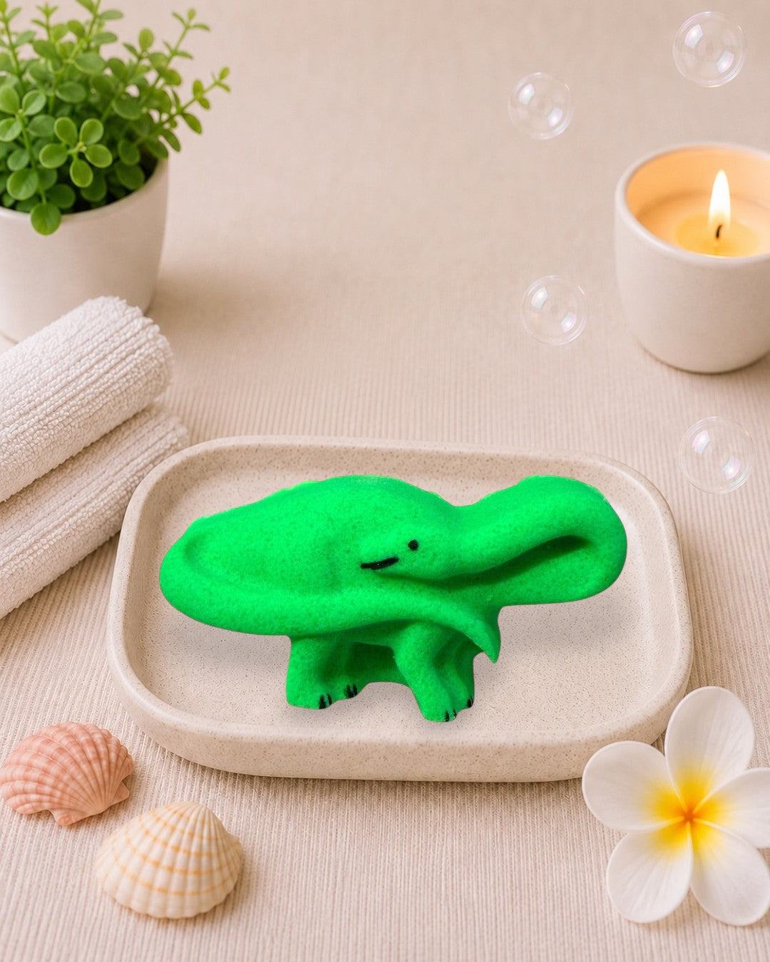 Med. Brontosaurus Dino Bath Bomb l Citrus l Green