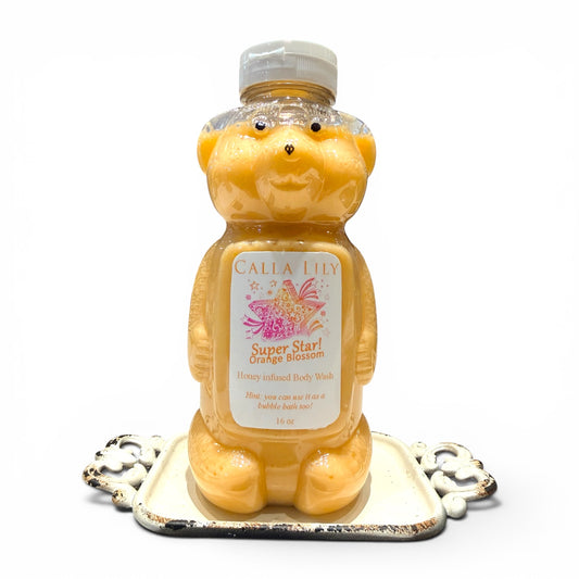 Honey Infused Body Wash - "Super Star" Orange Blossom