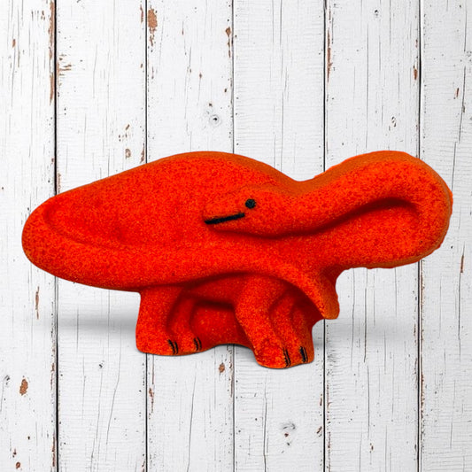 Med. Brontosaurus Bath Bomb - Red/Orange