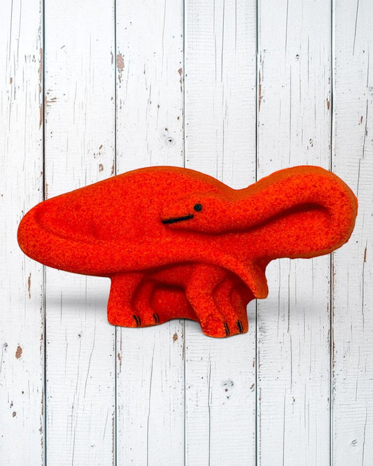 Med. Brontosaurus Bath Bomb - Red/Orange