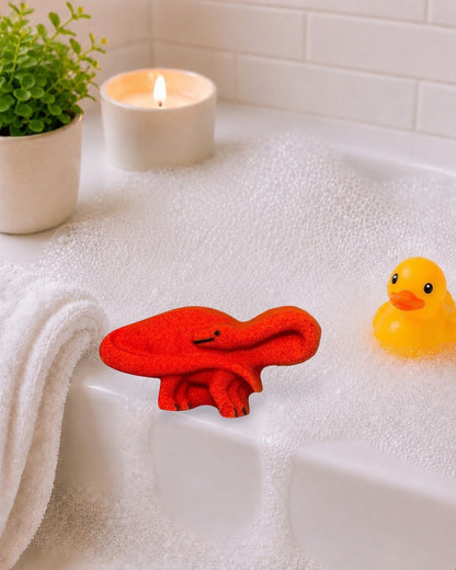 Med. Brontosaurus Bath Bomb l Blood Orange l Red/Orange