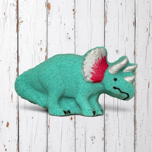 3 oz Triceratops Dino Bath Bomb - Teal