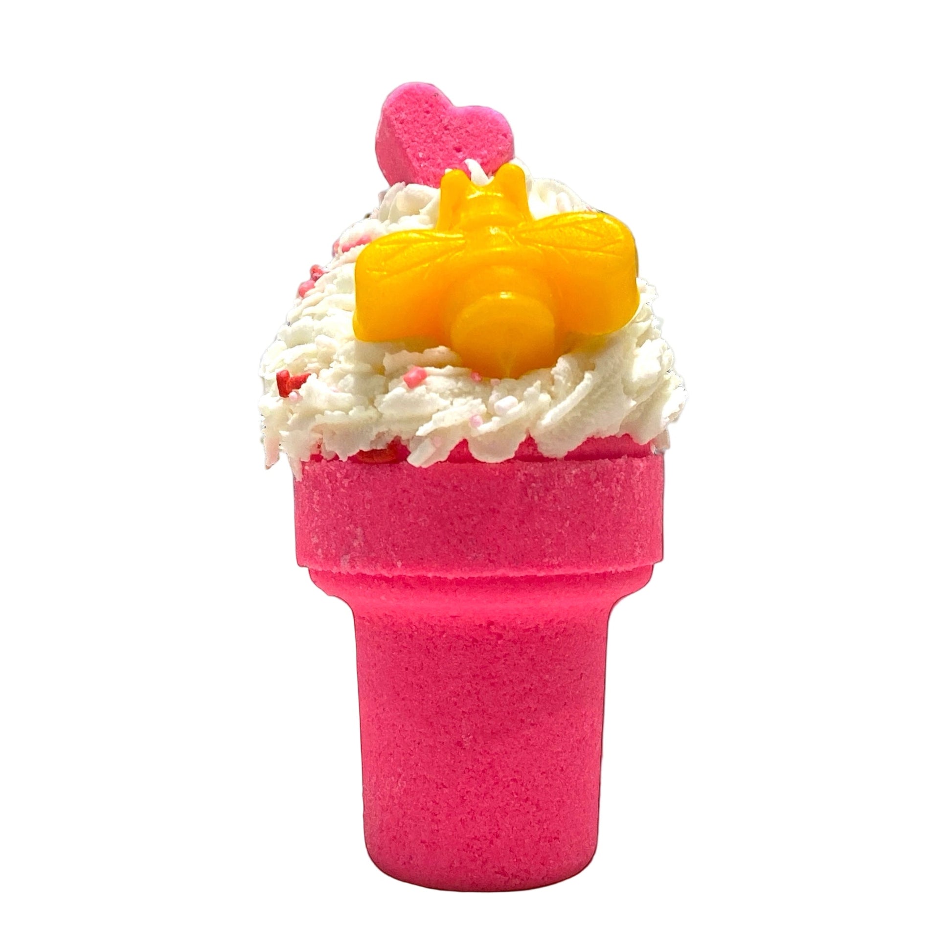 Ice Cream Cone Bath Bomb - Pink - Calla Lily Cosmetics + CL kids