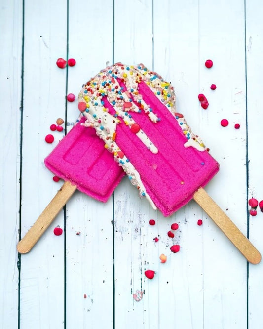 Popsicle Bath Bomb - Pink | Calla Lily Cosmetics + CL kids